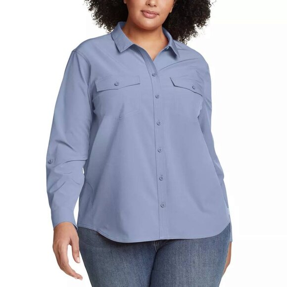 Blue Nwt - Eddie Bauer‎ Ladies' Departure Top. - Picture 1 of 4